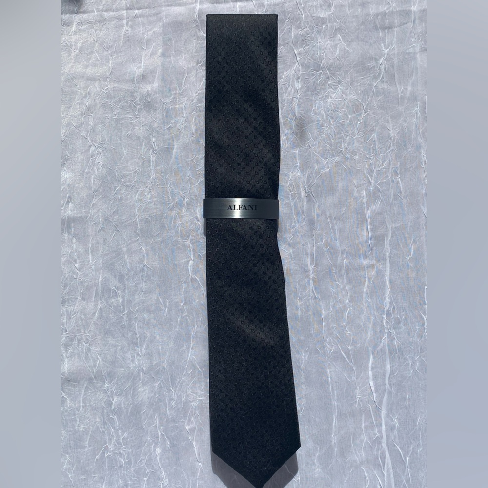 Alfani Lunar Geo Black Tie